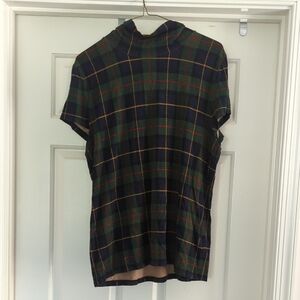 Lauren Ralph Lauren Plaid Mock Neck Top